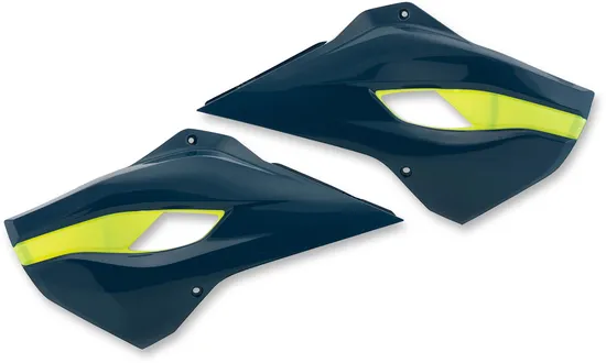 Acerbis Left Right Radiator Shrouds Dark Blue