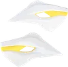 Acerbis Left Right Radiator Shrouds White Yellow
