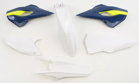 Acerbis Plastic Fender Body Kit White Blue Yellow