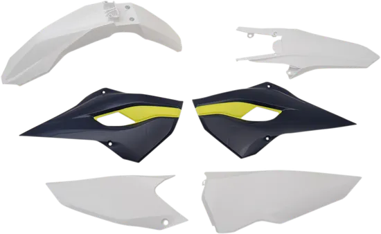 Acerbis Plastic Fender Body Kit White Blue Yellow