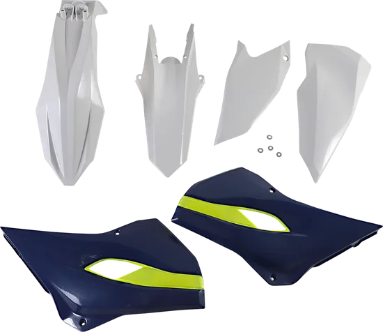 Acerbis Plastic Fender Body Kit White Blue Yellow