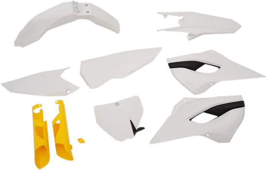 Acerbis Complete Plastic Fender Body Kit OE White/Yellow/Black