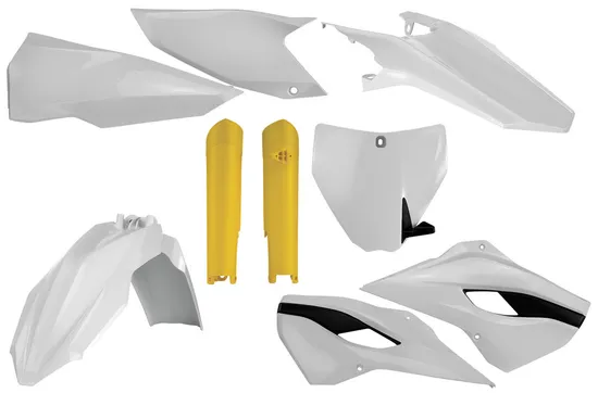 Acerbis Complete Plastic Fender Body Kit OE White/Yellow/Black