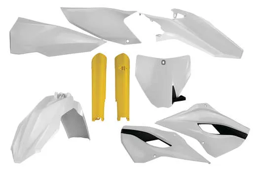 Acerbis Complete Plastic Fender Body Kit OE White/Yellow/Black