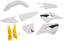 Acerbis Complete Plastic Fender Body Kit OE White/Yellow/Black