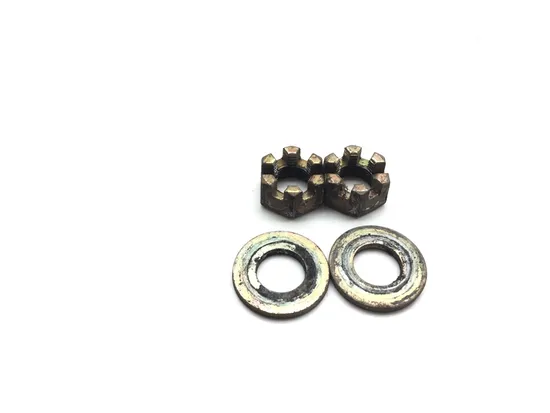 Front Wheel Hub Spindle Castle Nuts 2007 Polaris Ranger 700 4x4 EFI 2554