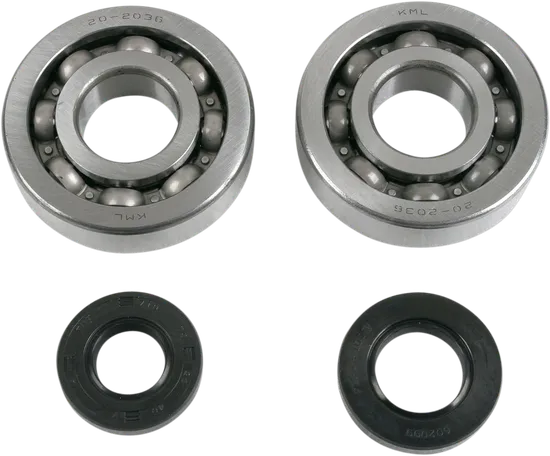Moose Crankshaft Crank Shaft Bearing Seals Kits 2 Stroke For Kawasaki KX250 1