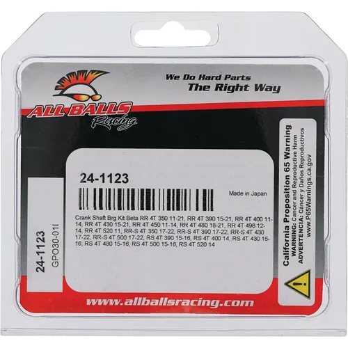 All Balls Crankshaft Crank Shaft Bearing Seal Kit