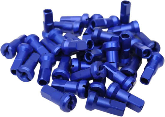 Moose Blue MX1 Aluminum 8 Gauge Nipple Set For Dirt Bike 1
