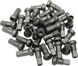 Moose Titanium Gray MX1 Aluminum 8 Gauge Nipple Set For Dirt Bike