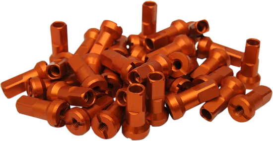 Moose Orange MX1 Aluminum 8 Gauge Nipple Set For Dirt Bike