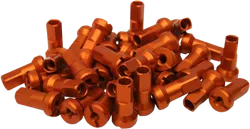 Moose Orange MX1 Aluminum 8 Gauge Nipple Set For Dirt Bike