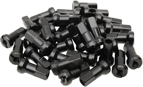 Moose Black MX1 Aluminum 9 Gauge Nipple Set For Dirt Bike