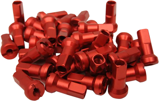 Moose Red MX1 Aluminum 9 Gauge Nipple Set For Dirt Bike 1