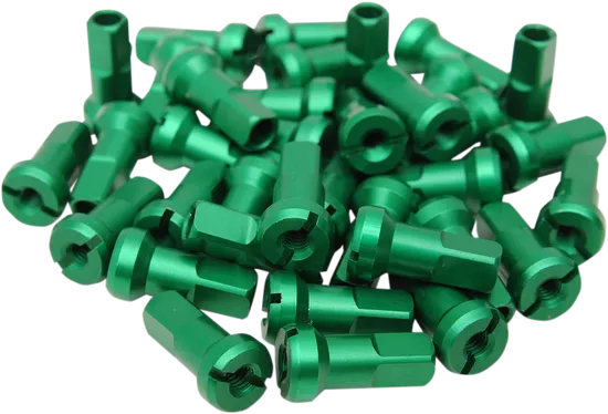 Moose Green MX1 Aluminum 8 Gauge Nipple Set For Dirt Bike 1