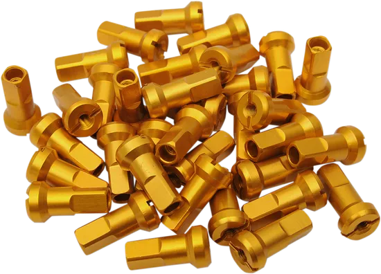 Moose Gold MX1 Aluminum 9 Gauge Nipple Set For Dirt Bike