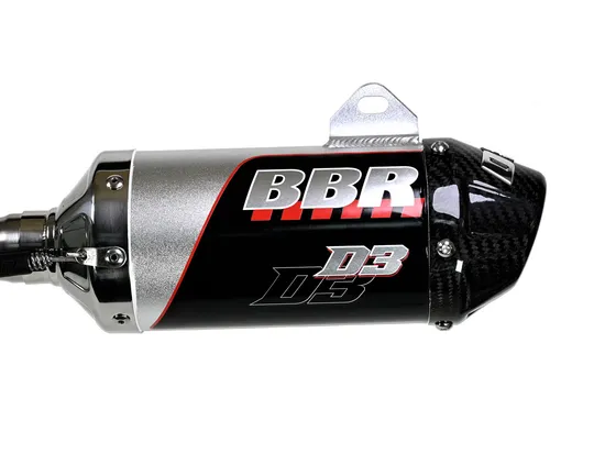 BBR D3 Full Exhaust Muffler Pipe System Stainless Carbon End Cap