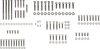 Drag Specialties Black Knurled Engine Motor Bolt Kit