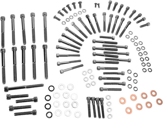 Drag Specialties Knurled Engine Motor Bolt Kit