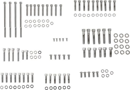 Drag Specialties Knurled Engine Motor Bolt Kit