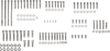 Drag Specialties Smooth Engine Motor Bolt Kit