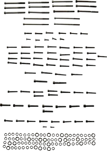 M-Eight Engine Bolt Set Smooth Black Chrome