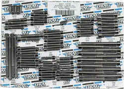 M-Eight Engine Bolt Set Smooth Black Chrome