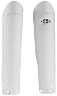Acerbis White 16 Lower Fork Cover Protector Guard Set