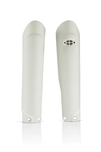 Acerbis White 16 Lower Fork Cover Protector Guard Set 2