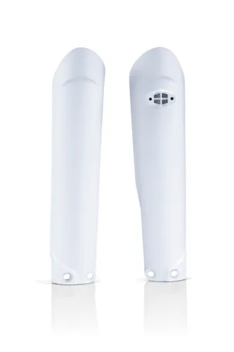 Acerbis White 20 Lower Fork Cover Protector Guard Set 3