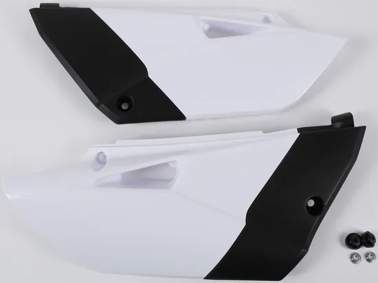 Acerbis Plastic Side Panels White Black