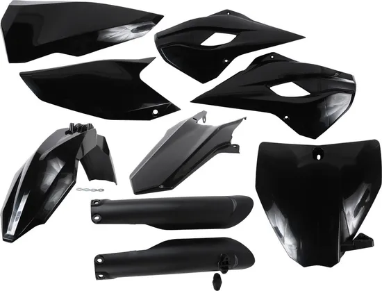 Acerbis Complete Plastic Fender Body Kit Black