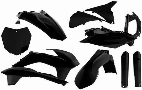 Acerbis Complete Plastic Fender Body Kit Black