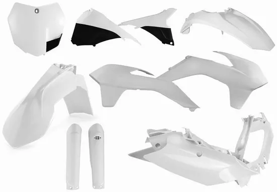 Acerbis Complete Plastic Fender Body Kit White
