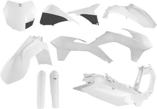 Acerbis Complete Plastic Fender Body Kit White