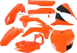 Acerbis Complete Plastic Fender Body Kit Orange/Black