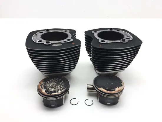 Front Rear Cylinder Jug Set 2008 Harley-Davidson Softail Custom FXSTC 2559