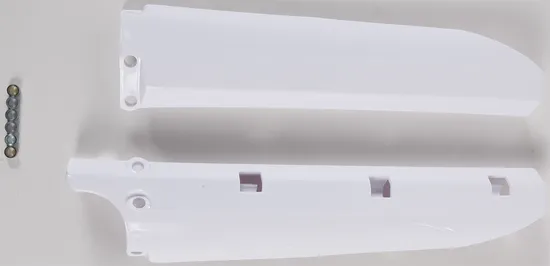 Acerbis White Lower Fork Cover Protector Guard Set