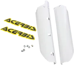 Acerbis White Lower Fork Cover Protector Guard Set