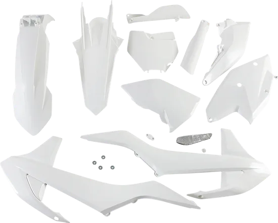 Acerbis Complete Plastic Fender Body Kit White