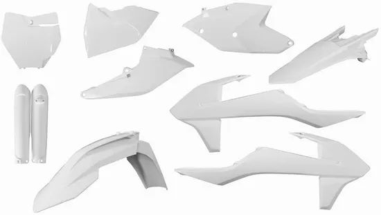 Acerbis Complete Plastic Fender Body Kit White