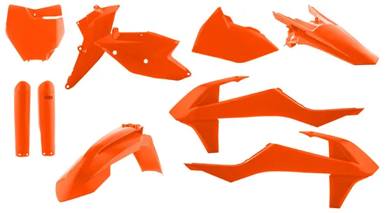 Acerbis Complete Plastic Fender Body Kit Orange