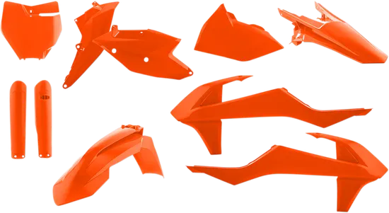 Acerbis Complete Plastic Fender Body Kit Orange