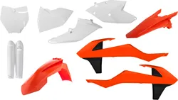 Acerbis Complete Plastic Fender Body Kit Orange/Black/White