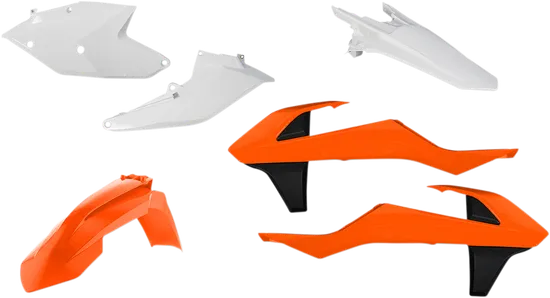 Acerbis Plastic Fender Body Kit Orange White Black
