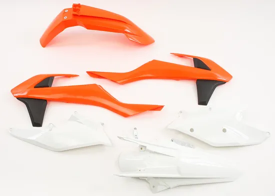 Acerbis Plastic Fender Body Kit Orange White Black