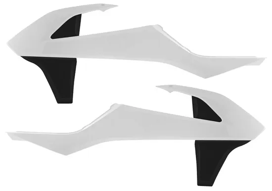 Acerbis Left Right Radiator Shrouds White Black