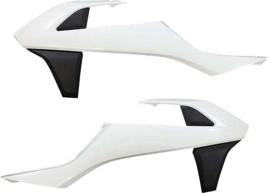 Acerbis Left Right Radiator Shrouds White Black