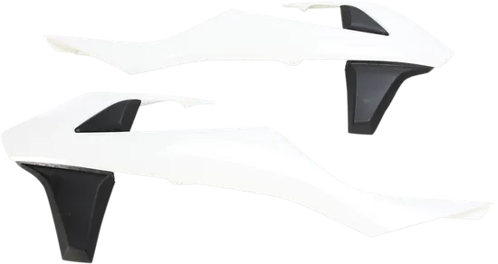Acerbis Left Right Radiator Shrouds White Black