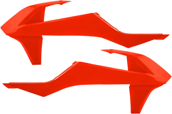 Acerbis Left Right Radiator Shrouds Flourescent Orange